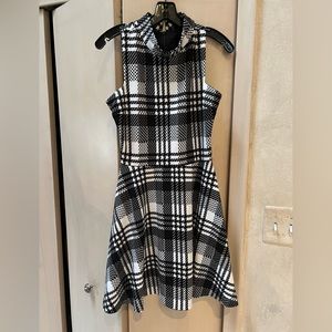 Black/white Dress, Aqua, M